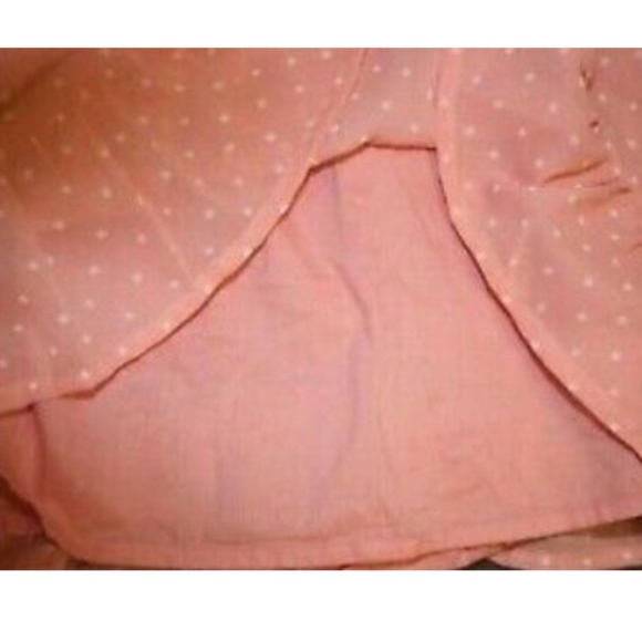 BNWT BABY GAP 6-12 Months Peach/Pink Polka Dot Lace Ruffle Dress With Bloomers - Picture 4 of 7